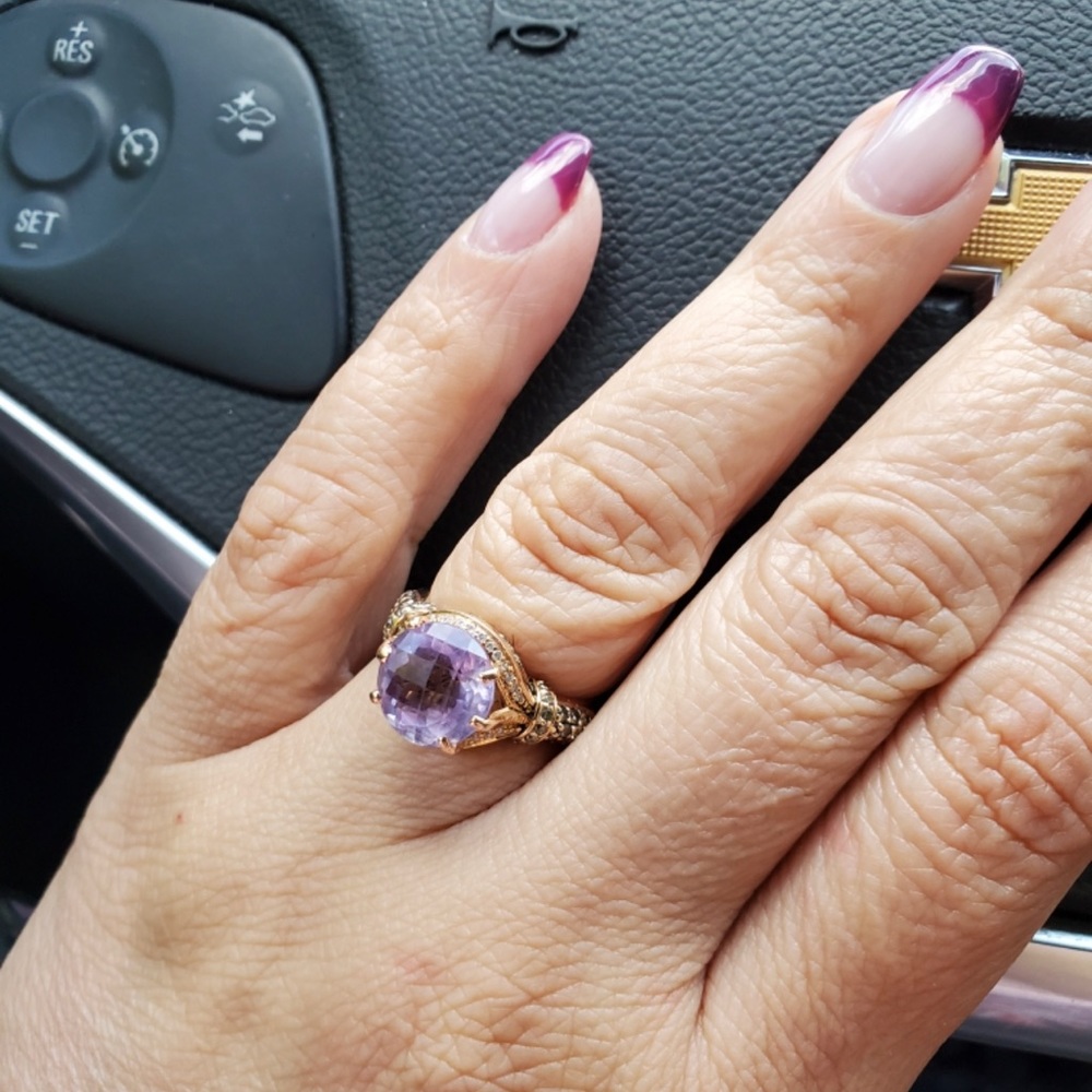 Levian Retired Cotton Candy Amethyst and Chocolate Vanilla diamond